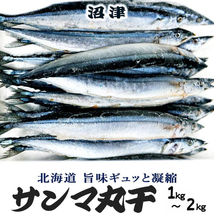【北海物産】さんま 丸干し 1kg/2kg　【干物】