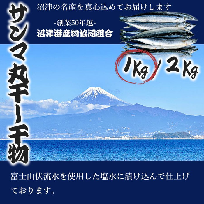 【北海物産】さんま 丸干し 1kg/2kg　【干物】